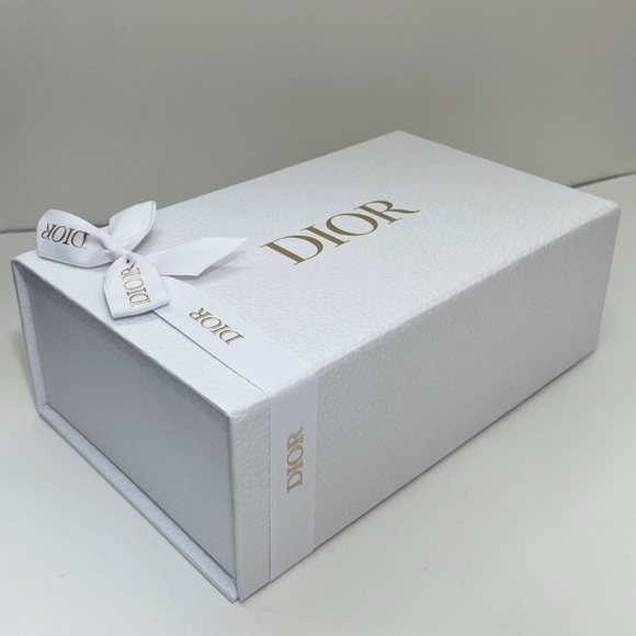 Dior Gift Box Storage Empty 8.9" x 5.5" x 3" Ribbon Tissue w. Shipping Box NEW - Picture 3 of 9